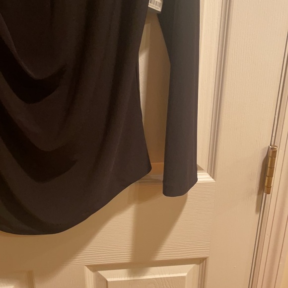 Vince Camuto Xl black long sleeve blouse NWT - Picture 3 of 5